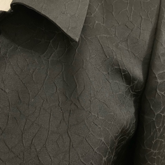 Ellen Tracy Black Blazer Silk Blend - Picture 2 of 7